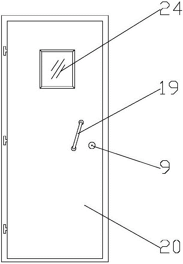 Anti-trailing interactive linkage door