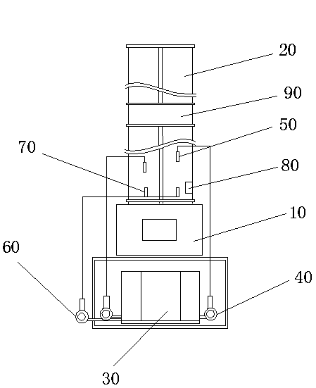 System and method for treating gases containing VOC