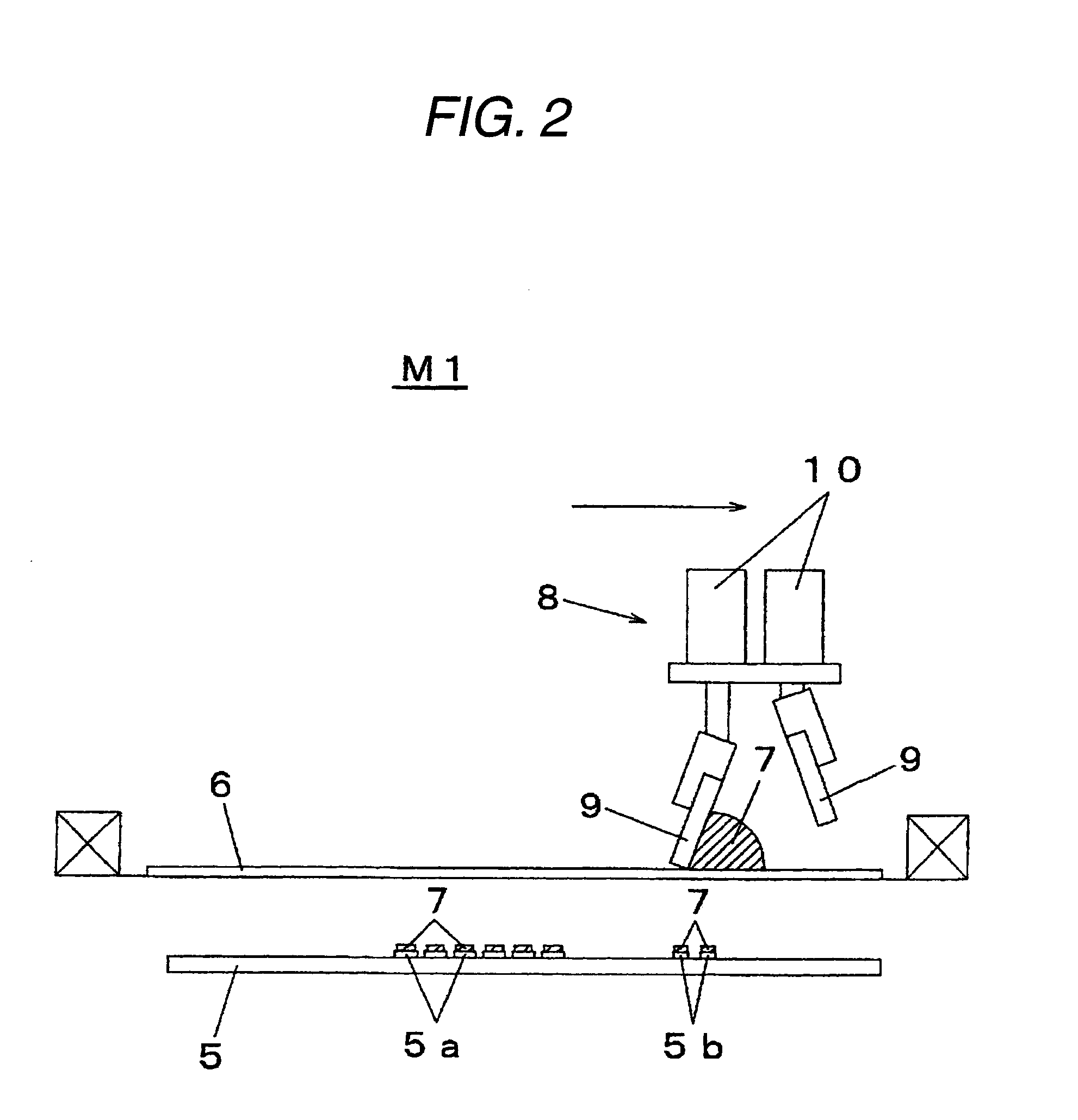 Electronic component placing apparatus and electronic component mounting method