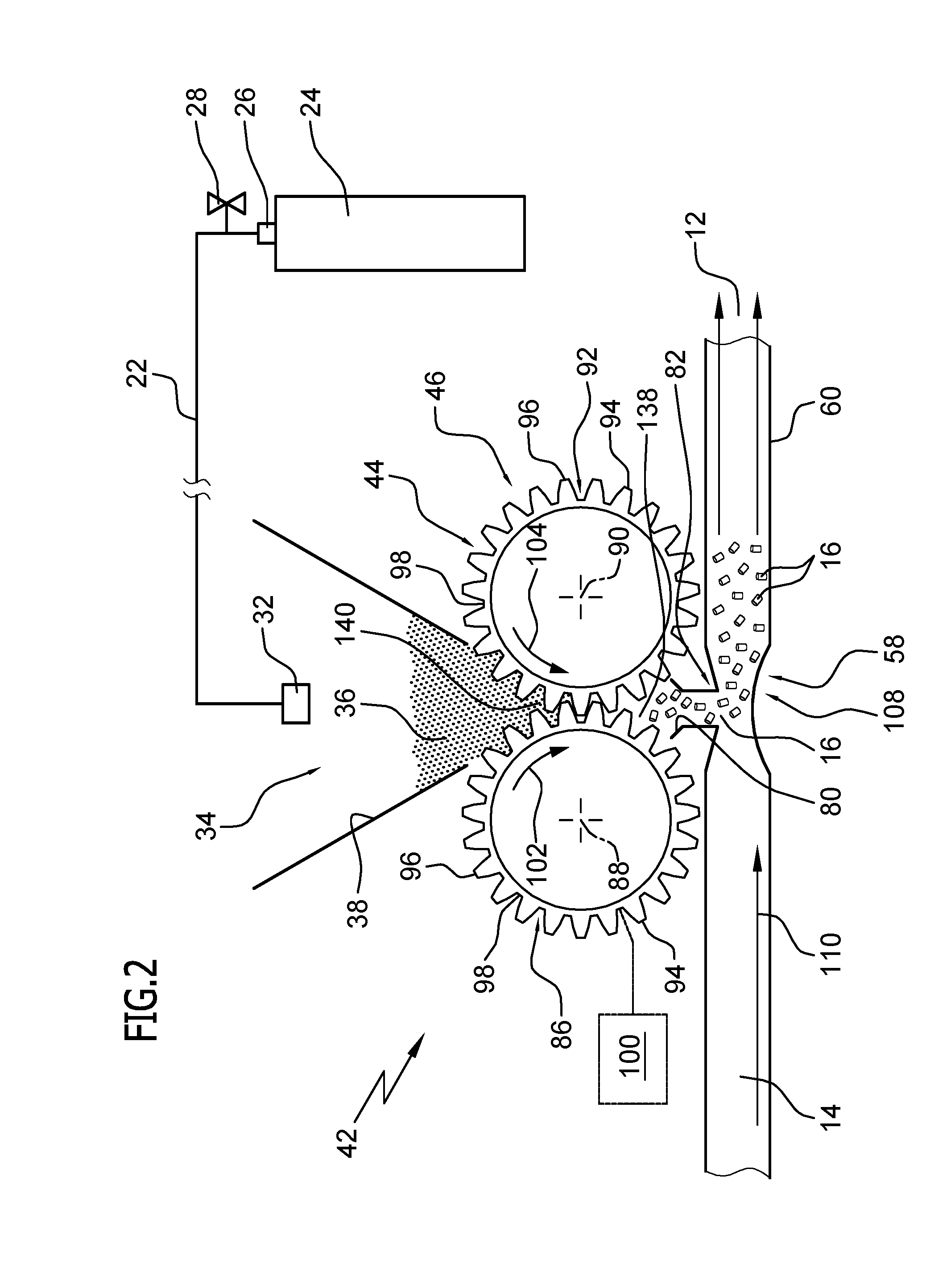 Apparatus for producing co2 pellets from co2 snow and cleaning device