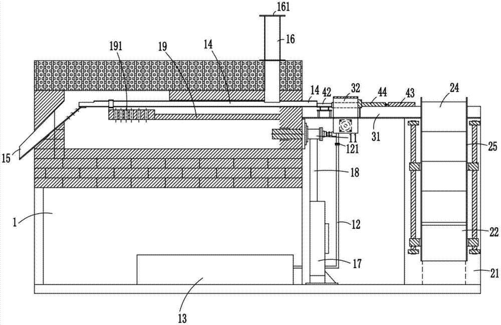 Heat treatment device of rod-like material