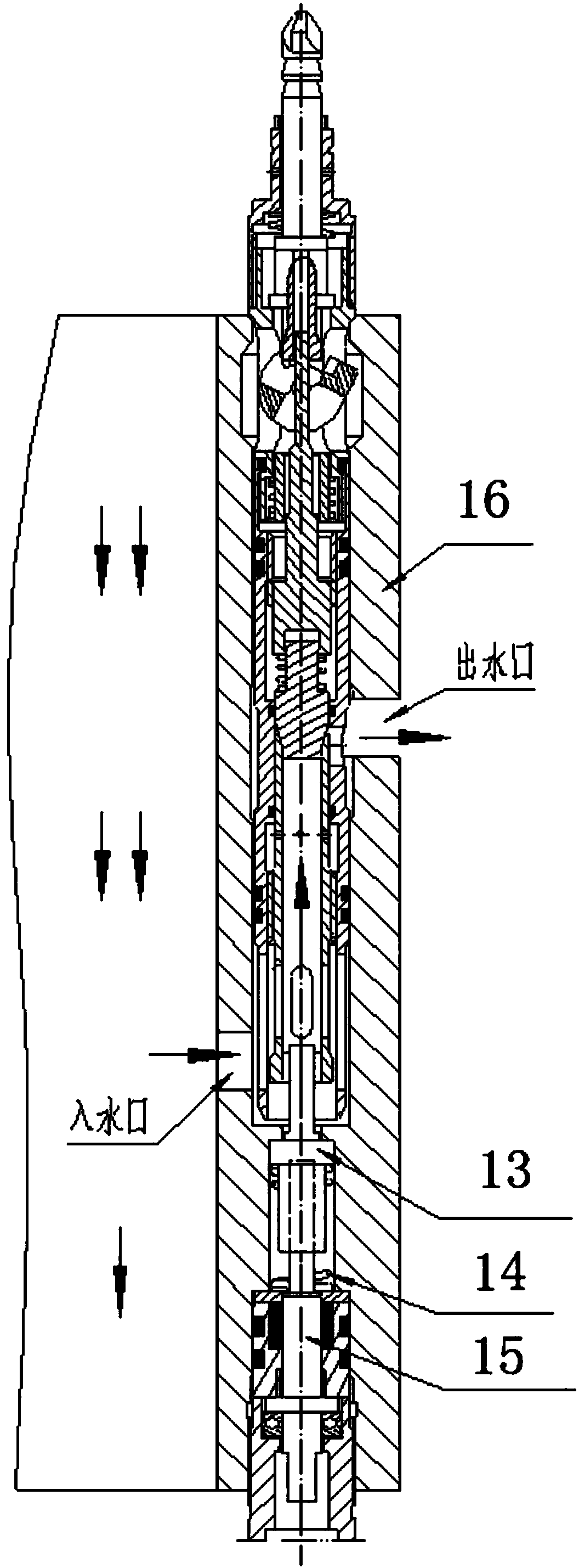 Double-head-adjusting eccentric measuring and adjusting plugging device