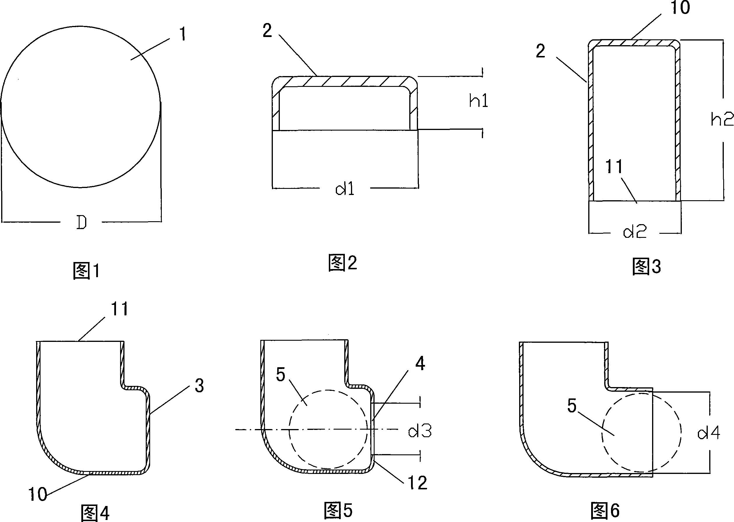 Method for processing thin wall metal elbow