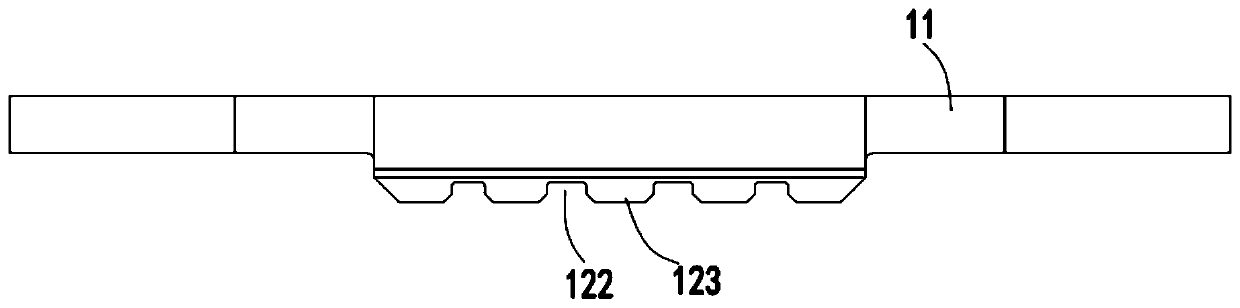 Integrated mechanical arm taking-out plate