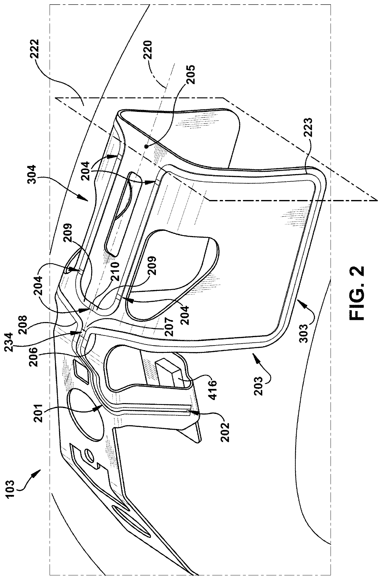 Hearing device with two-half loop antenna