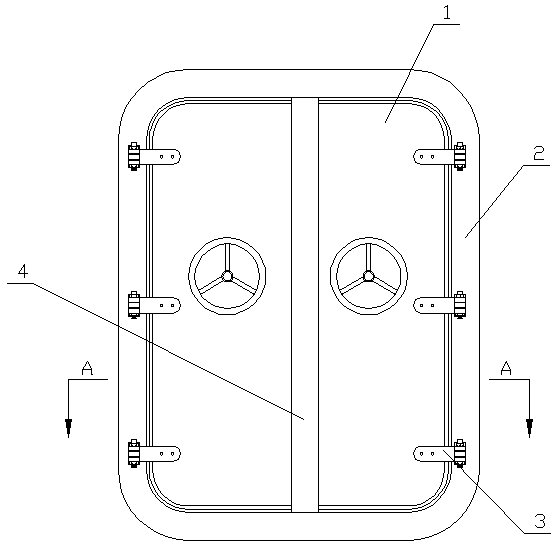 Watertight door for ship