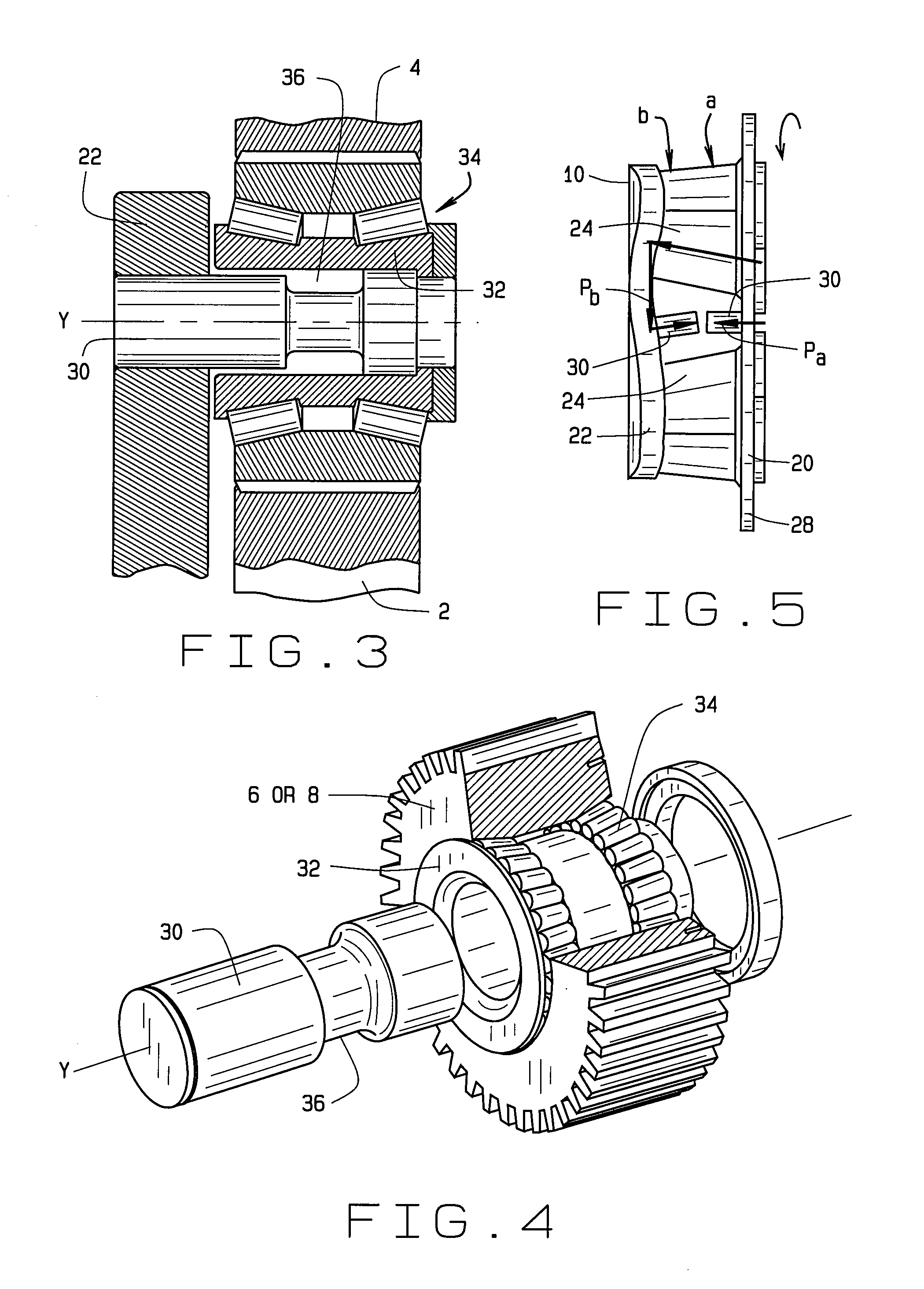 Epicyclic Gear System Having Two Arrays Of Pinions Mounted On Flexpins With Compensation For Carrier Distortion