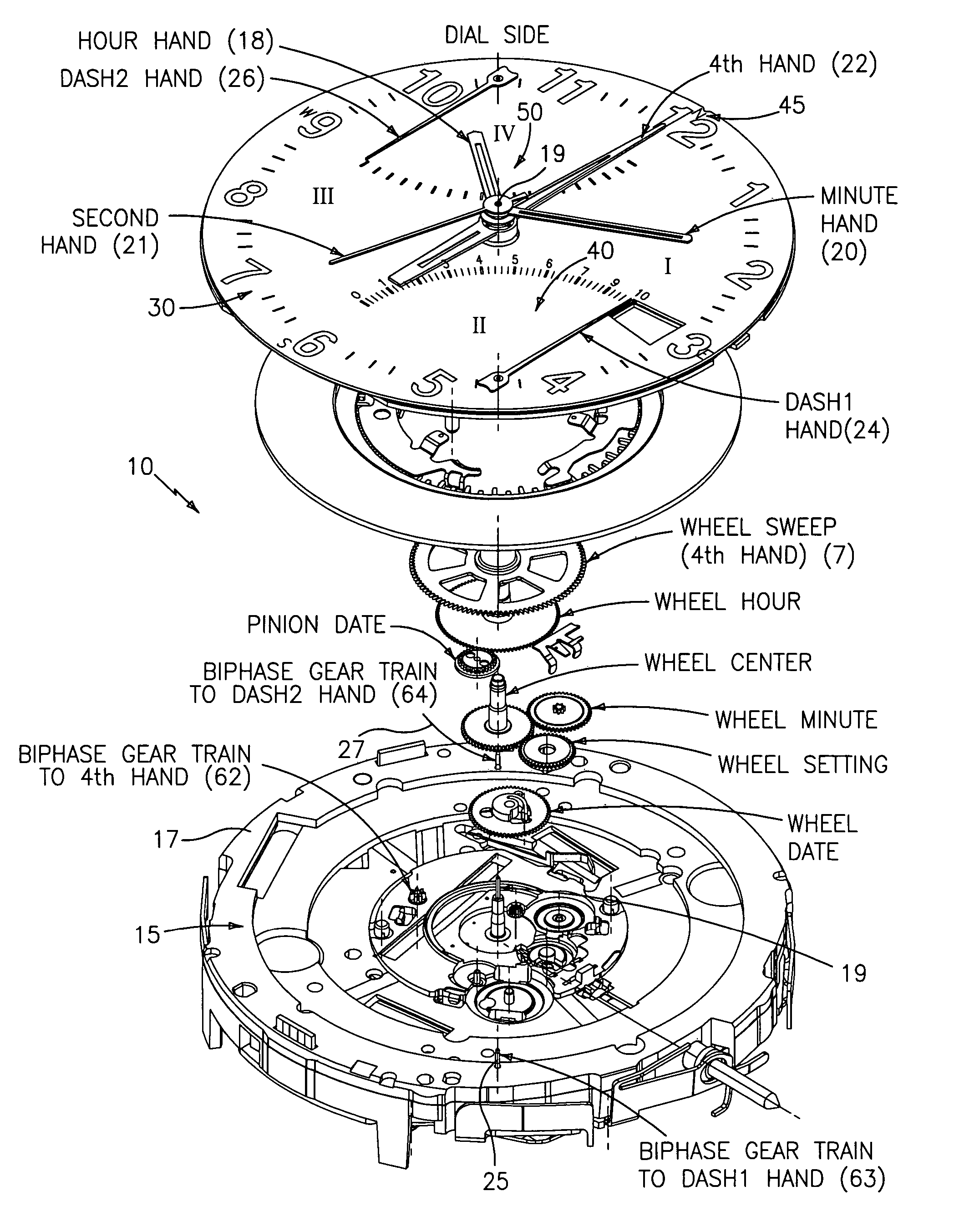 Wearable electronic device with multiple display functionality