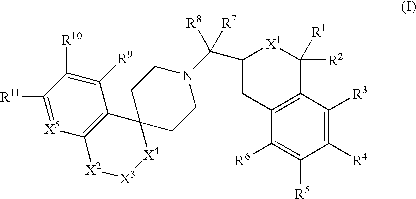 Tetrahydroisoquinoline or isochroman compounds