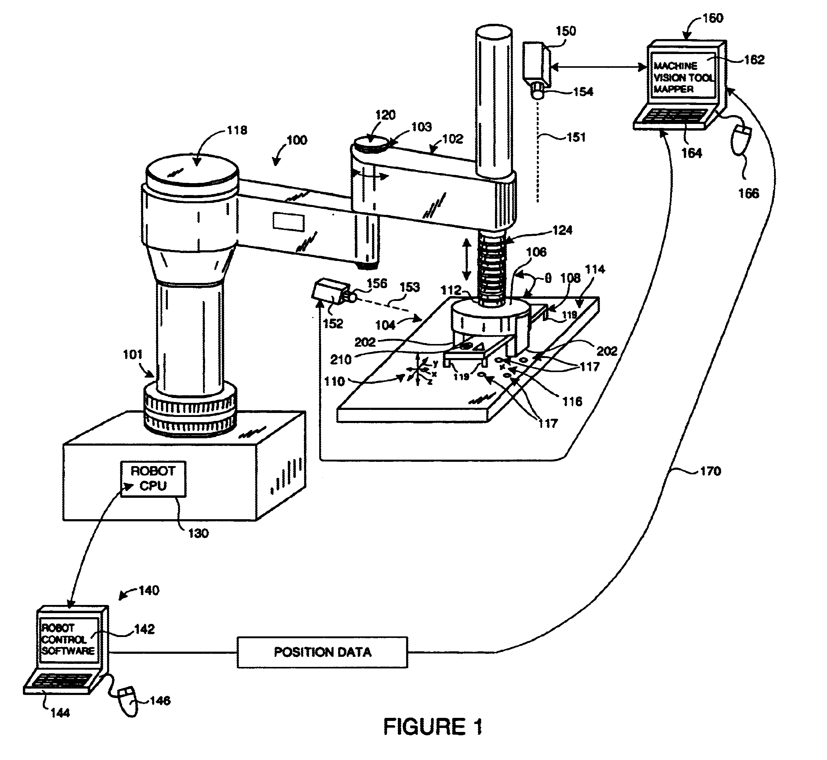 System and method for servoing robots based upon workpieces with fiducial marks using machine vision