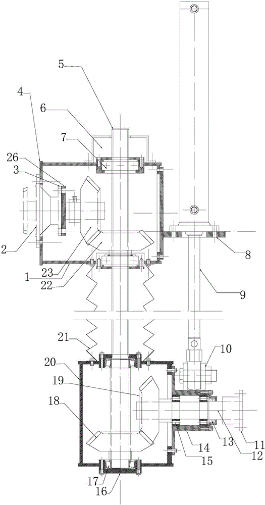 Ground clearance adjusting lifting system of four-wheel tractor