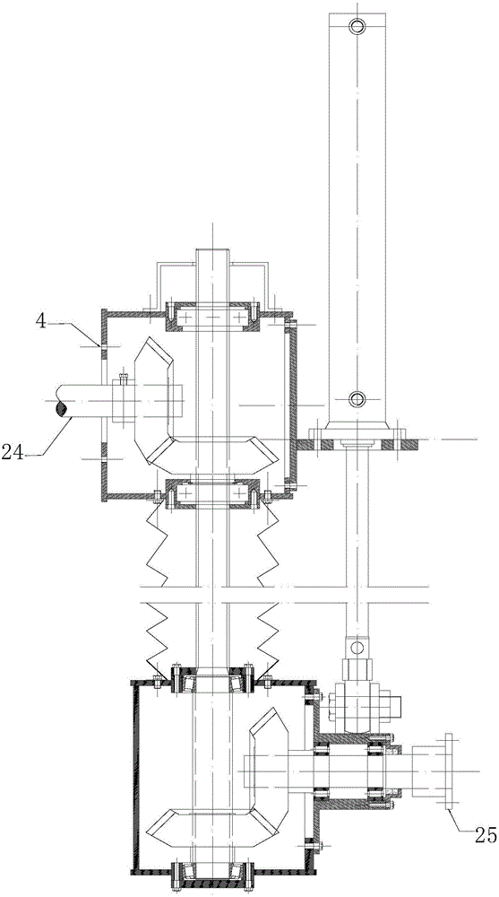 Ground clearance adjusting lifting system of four-wheel tractor