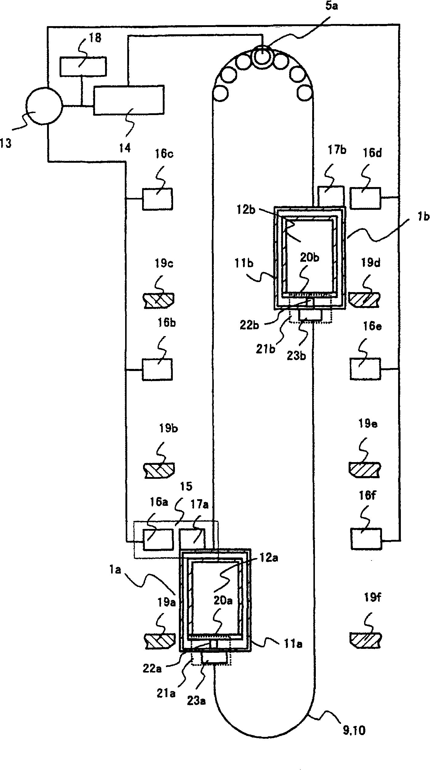 Elevator with multi-compartment