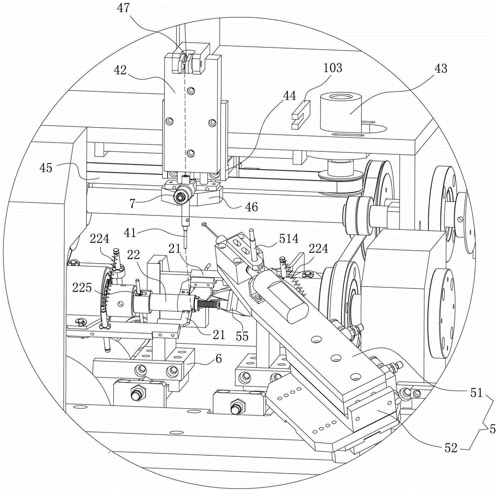 Inclined winding type coreless coil winding device