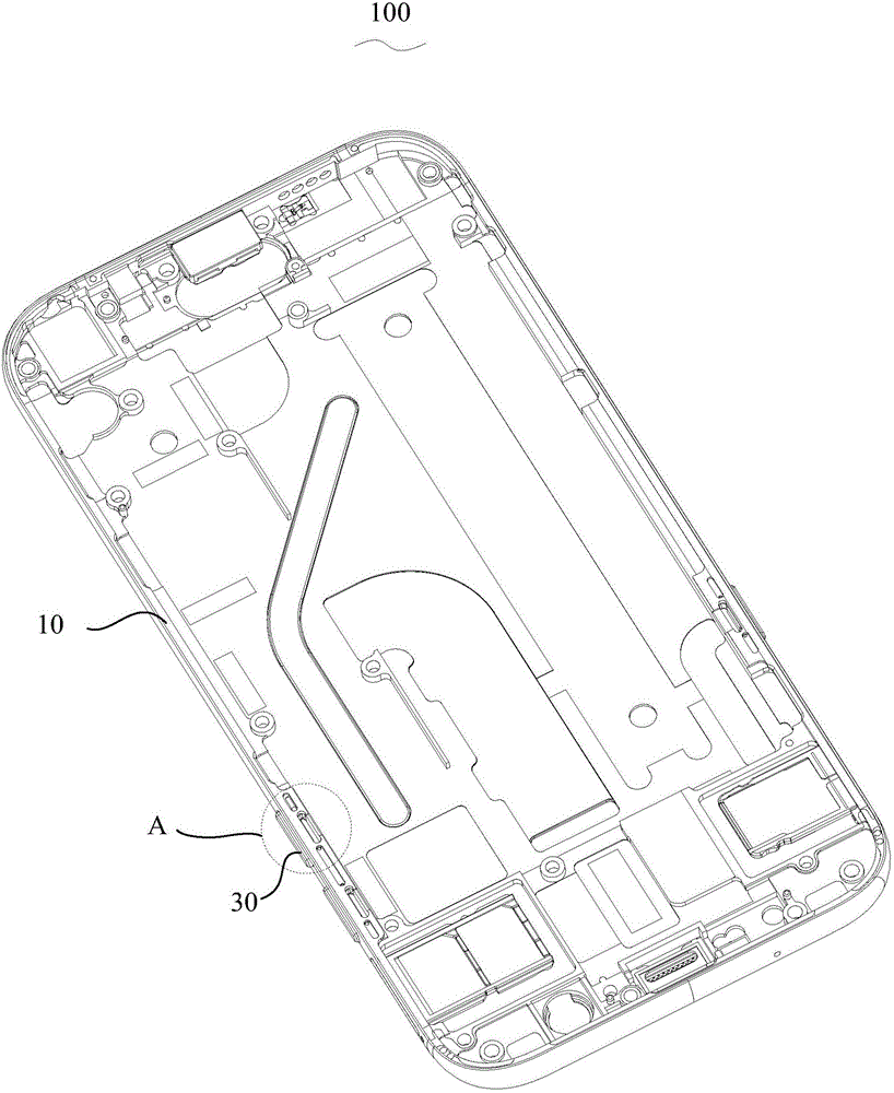 Key assembly structure and mobile terminal