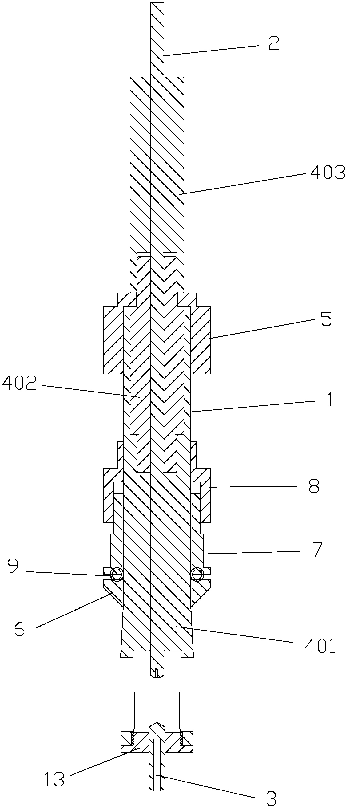 Mechanical device for generating plasma blasting rock with liquid-electric effect
