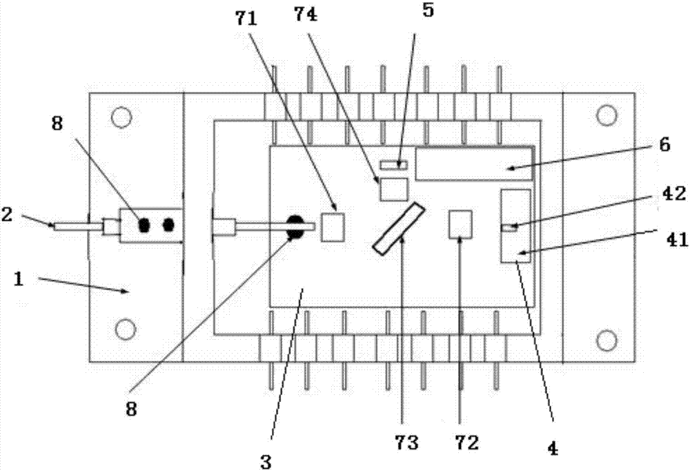 Single-wavelength optical transmitting-receiving integrated module