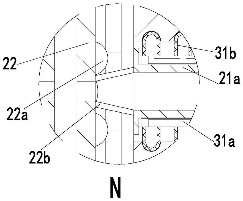 A vulcanization mold for rubber tire manufacturing