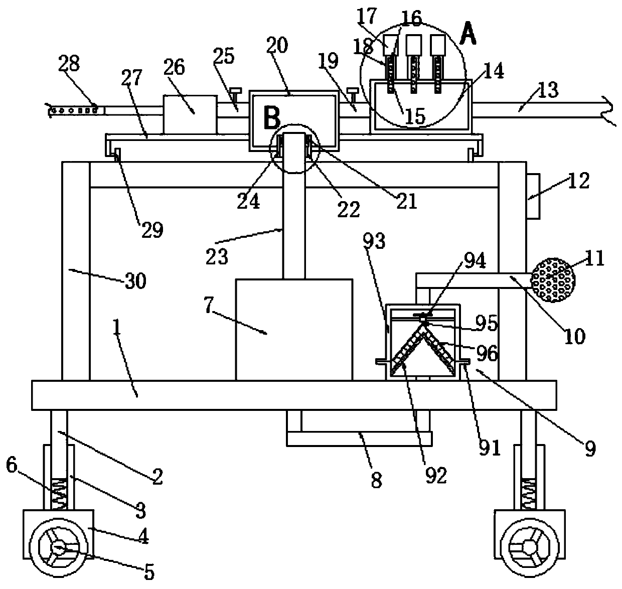 An energy-saving irrigation device for agricultural planting