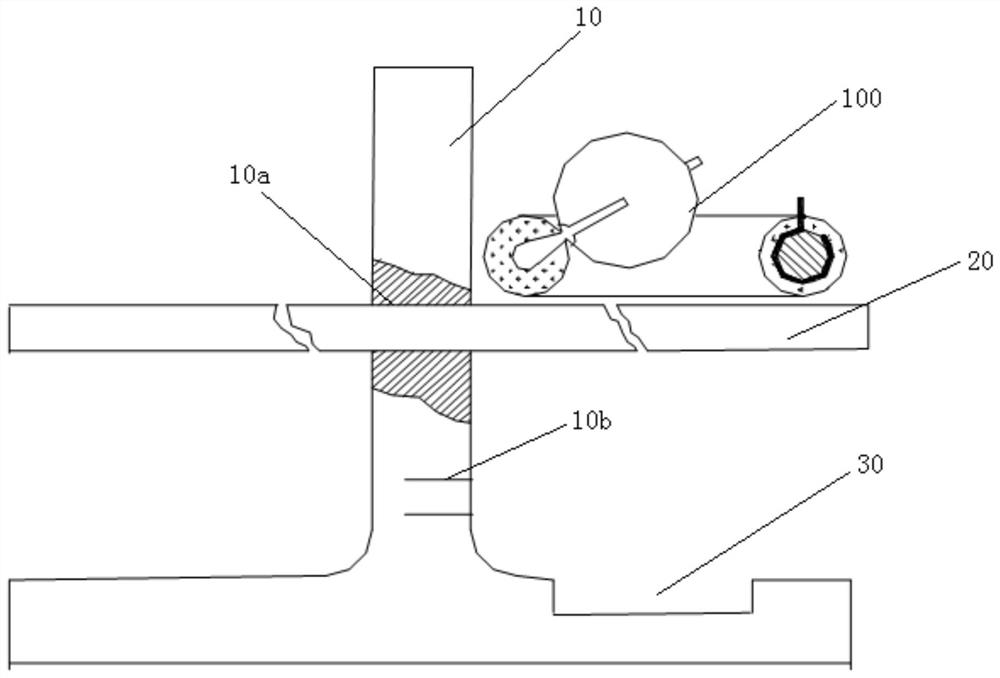 Angular accelerometer sensitive component ring vibration damping glue static curing method and device