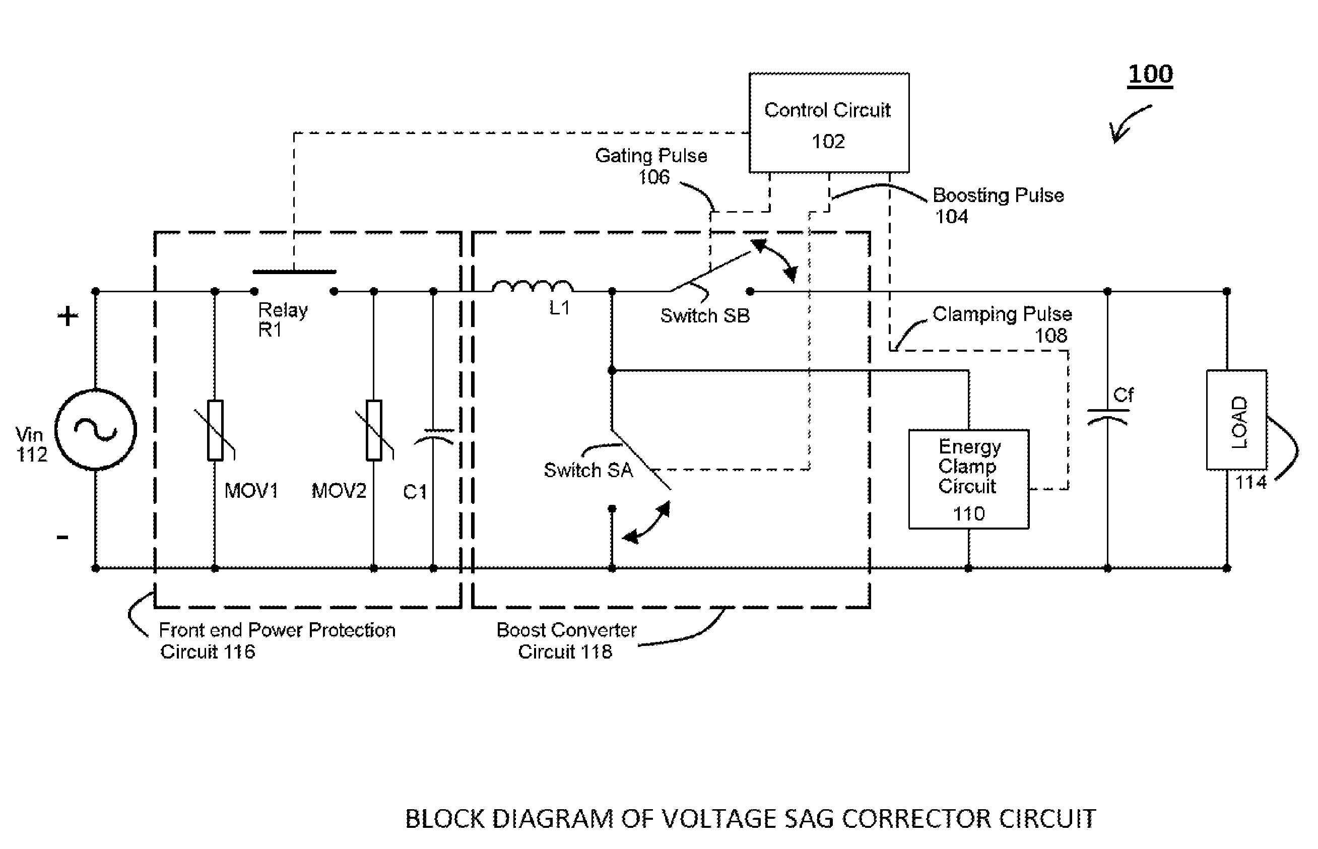 Voltage Sag Corrector Using a Variable Duty Cycle Boost Converter