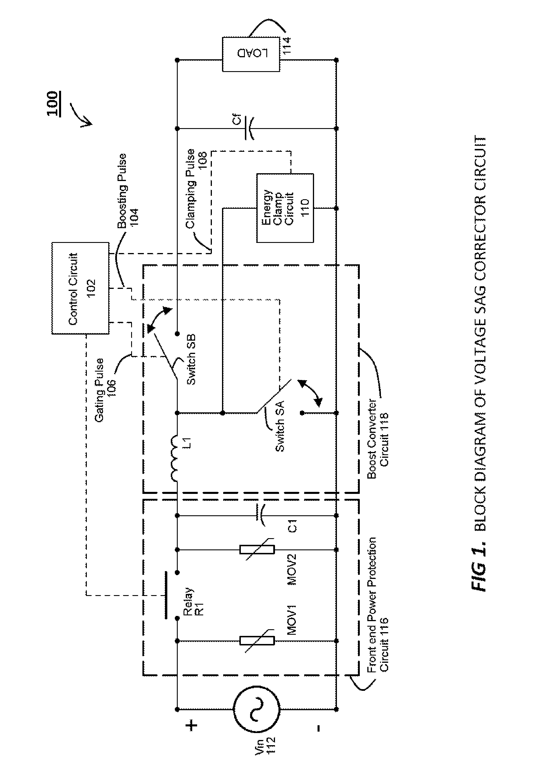 Voltage Sag Corrector Using a Variable Duty Cycle Boost Converter