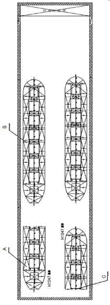Process of afloat ship twin-islet jointing