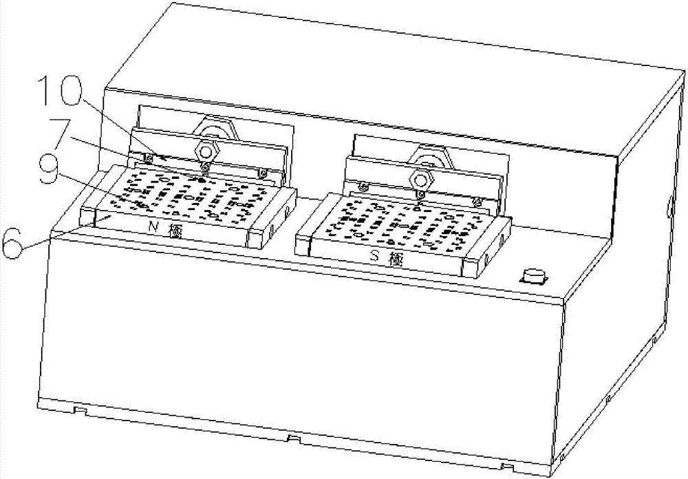 A kind of magnet dismantling tooling used for the production of quartz crystal resonators