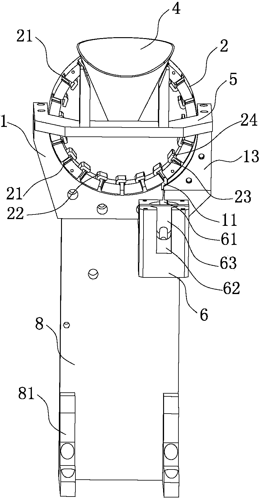 Automatic material-loading device of terminal crimping machine