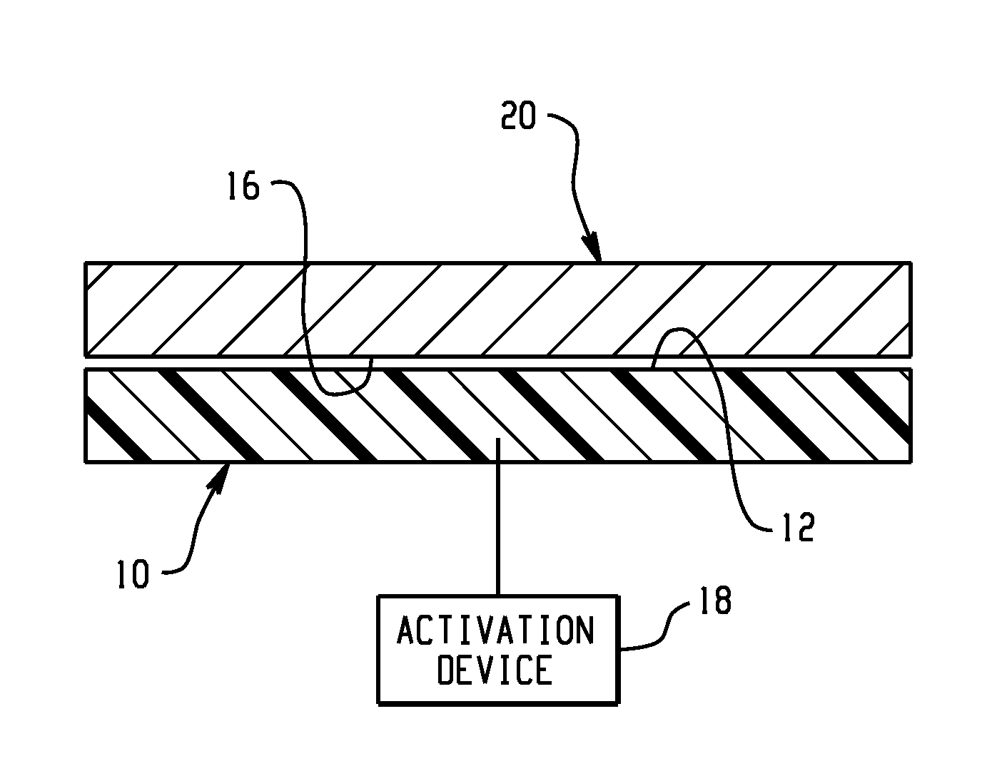 Active material based bodies for varying frictional force levels at the interface between two surfaces