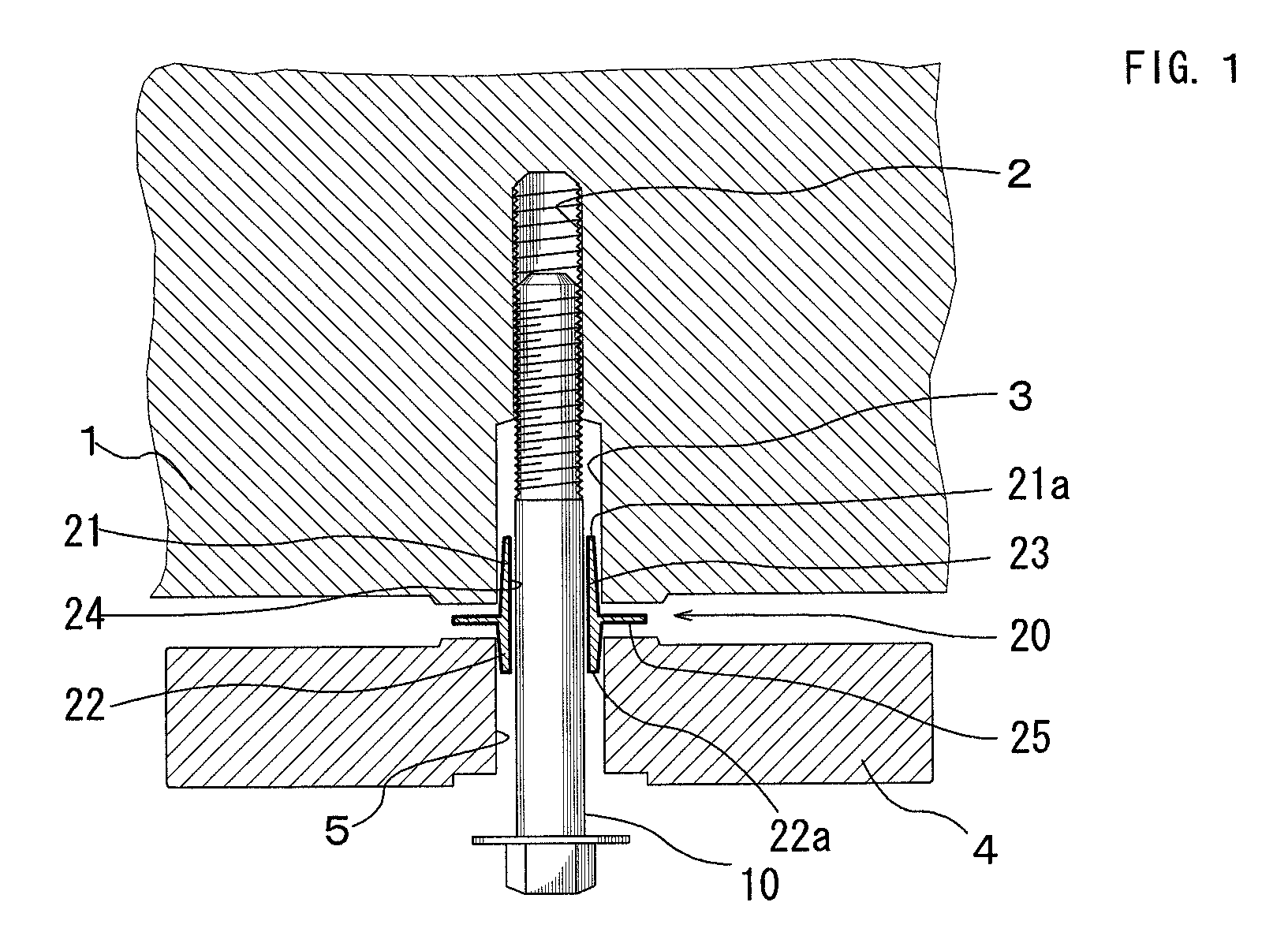 Fastening method for a fastening bolt of a sub frame to car body and a sub frame rigid collar for car used for the fastening method