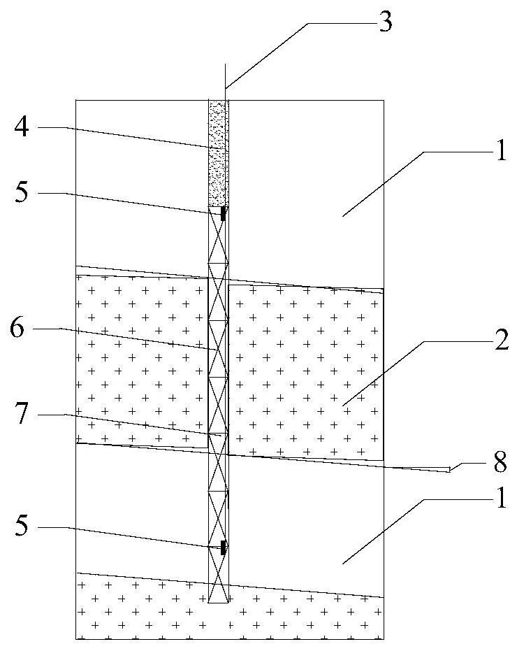 A blasting method for anti-rejection blasting of layered rock mass with a gentle dip angle