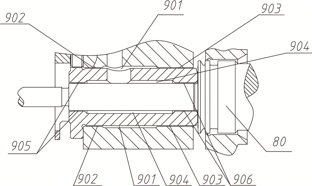 Turbocharger integral type bearing with locating mechanism