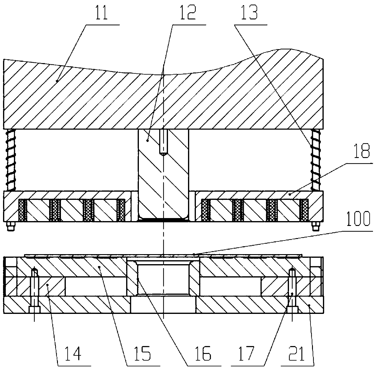 Block edge pressing device based on electric control permanent magnet technology and edge pressing force control method