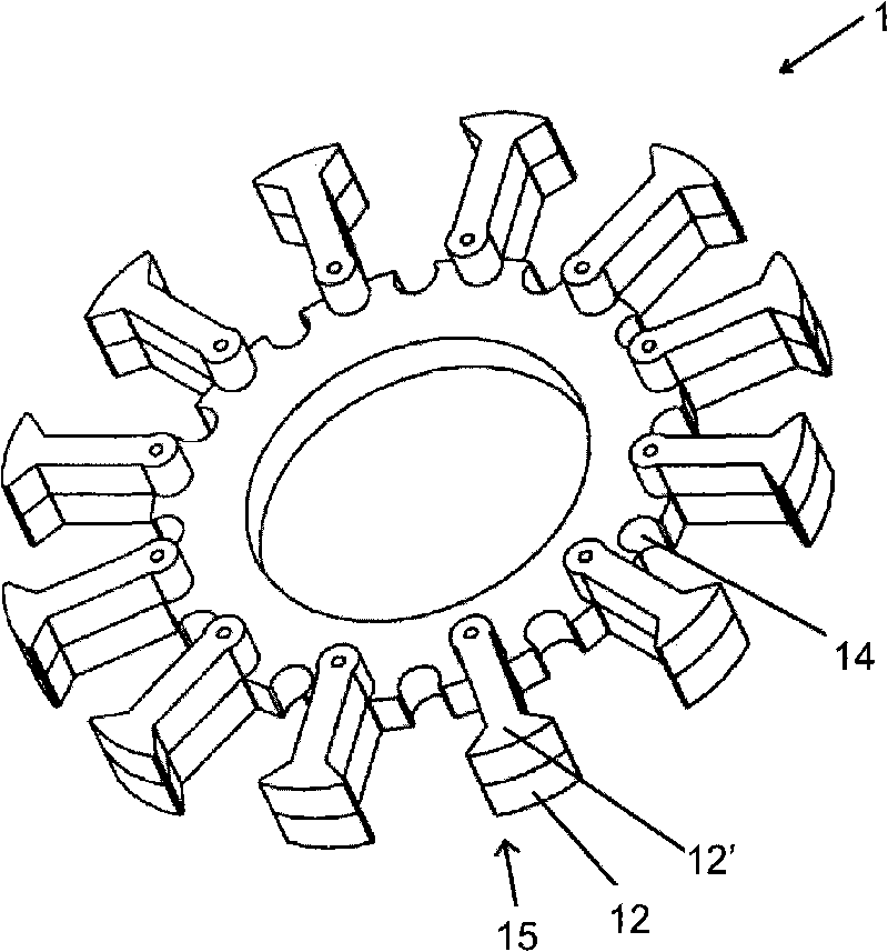 Stator assembly method and laminated stator manufactured by same