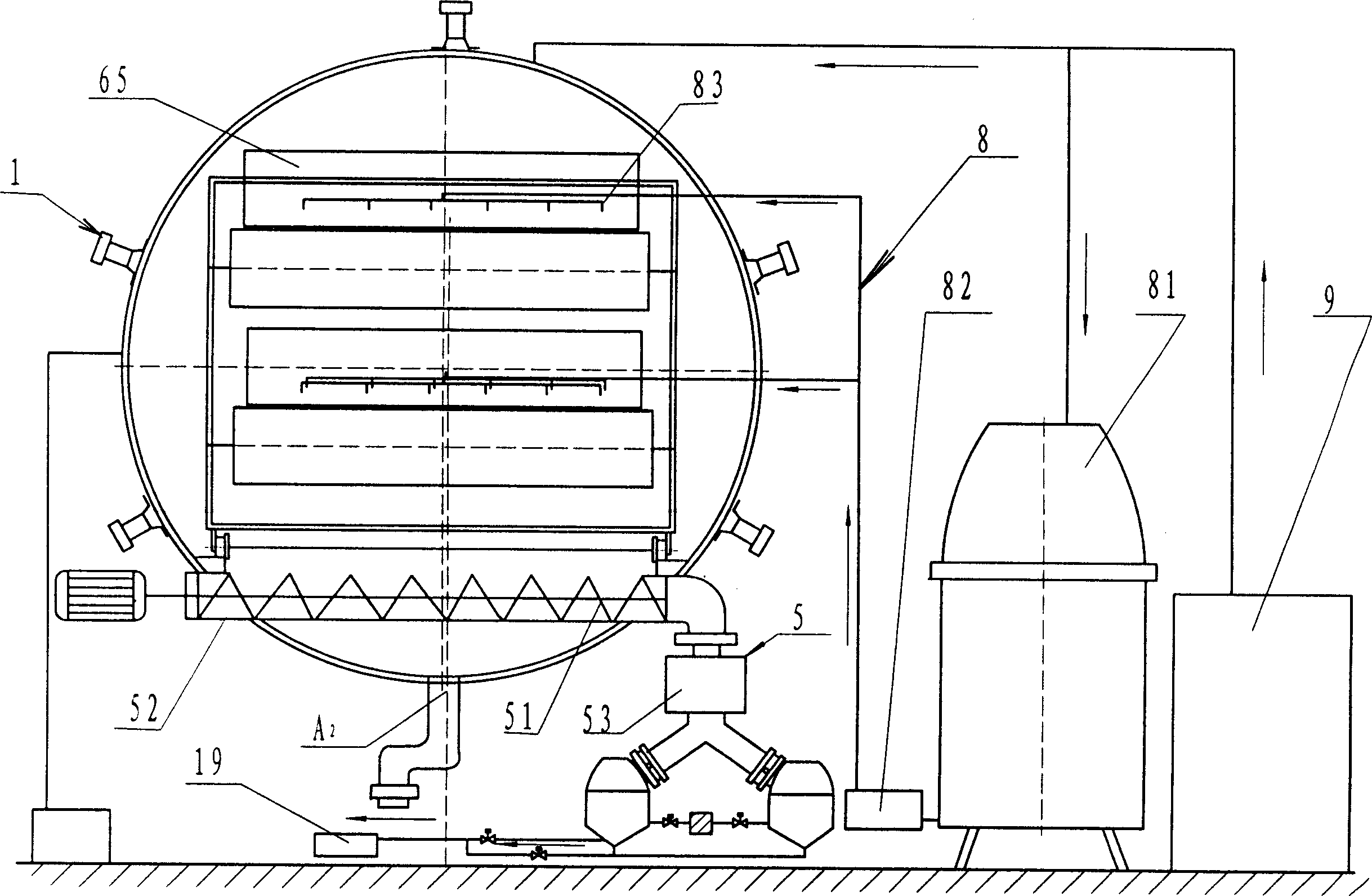 Microwave vacuum continuous drier with two drying chambers and method using the same