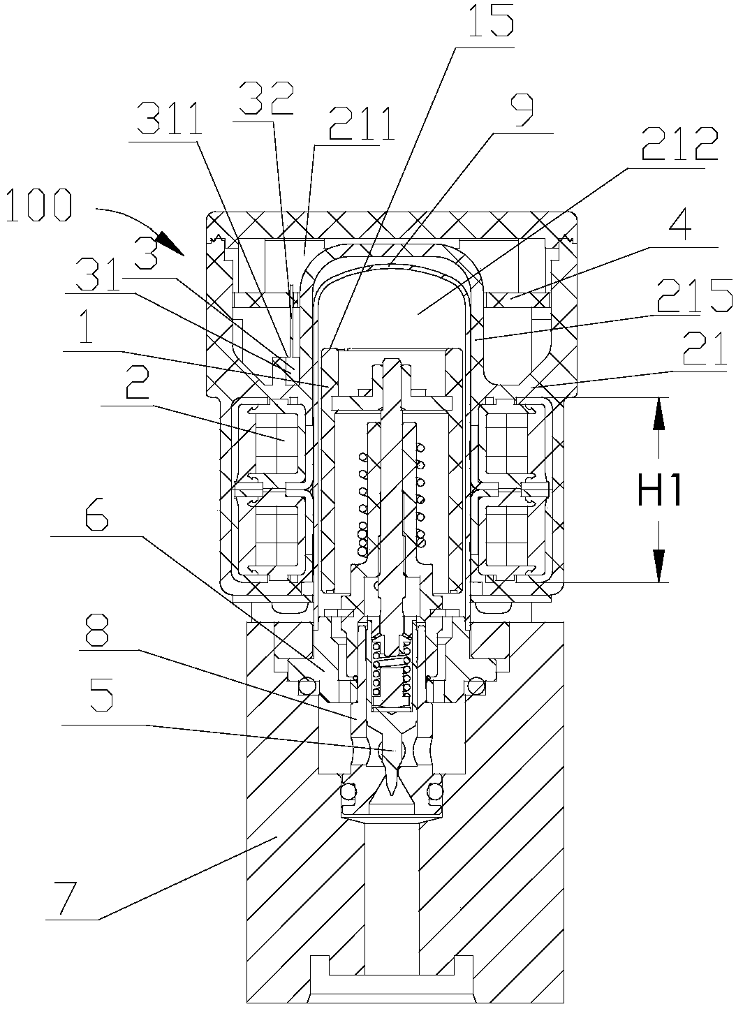 Electronic expansion valve, control system and control method of control system