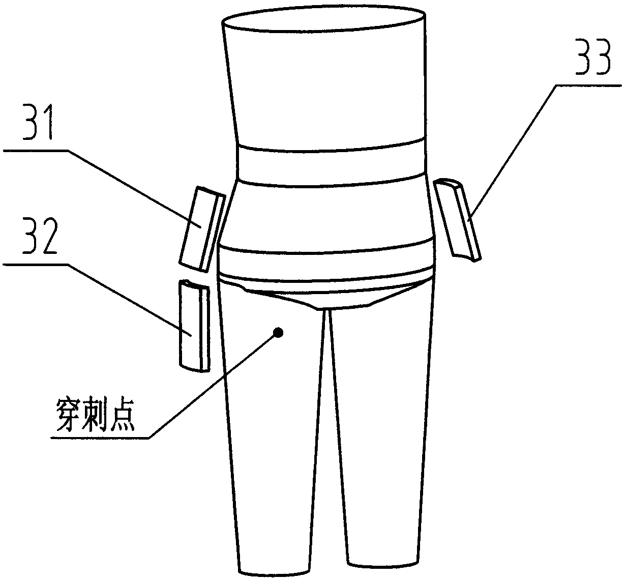 Auxiliary bandaging device for elastic bandage