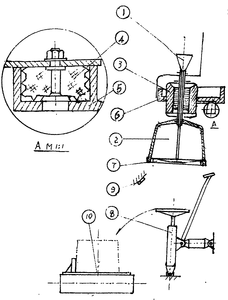 Ingot-suspended automatic spinning machine