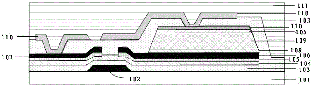 Thin film transistor, amorphous silicon flat plate detection substrate and preparation method