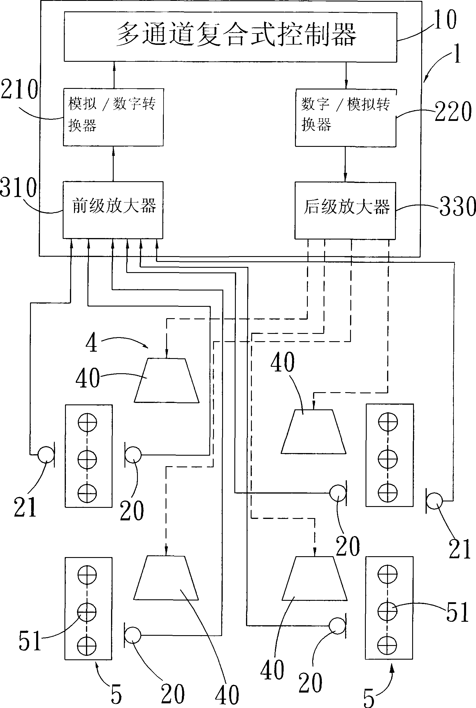 Wideband noise suppressing system for communication machine room