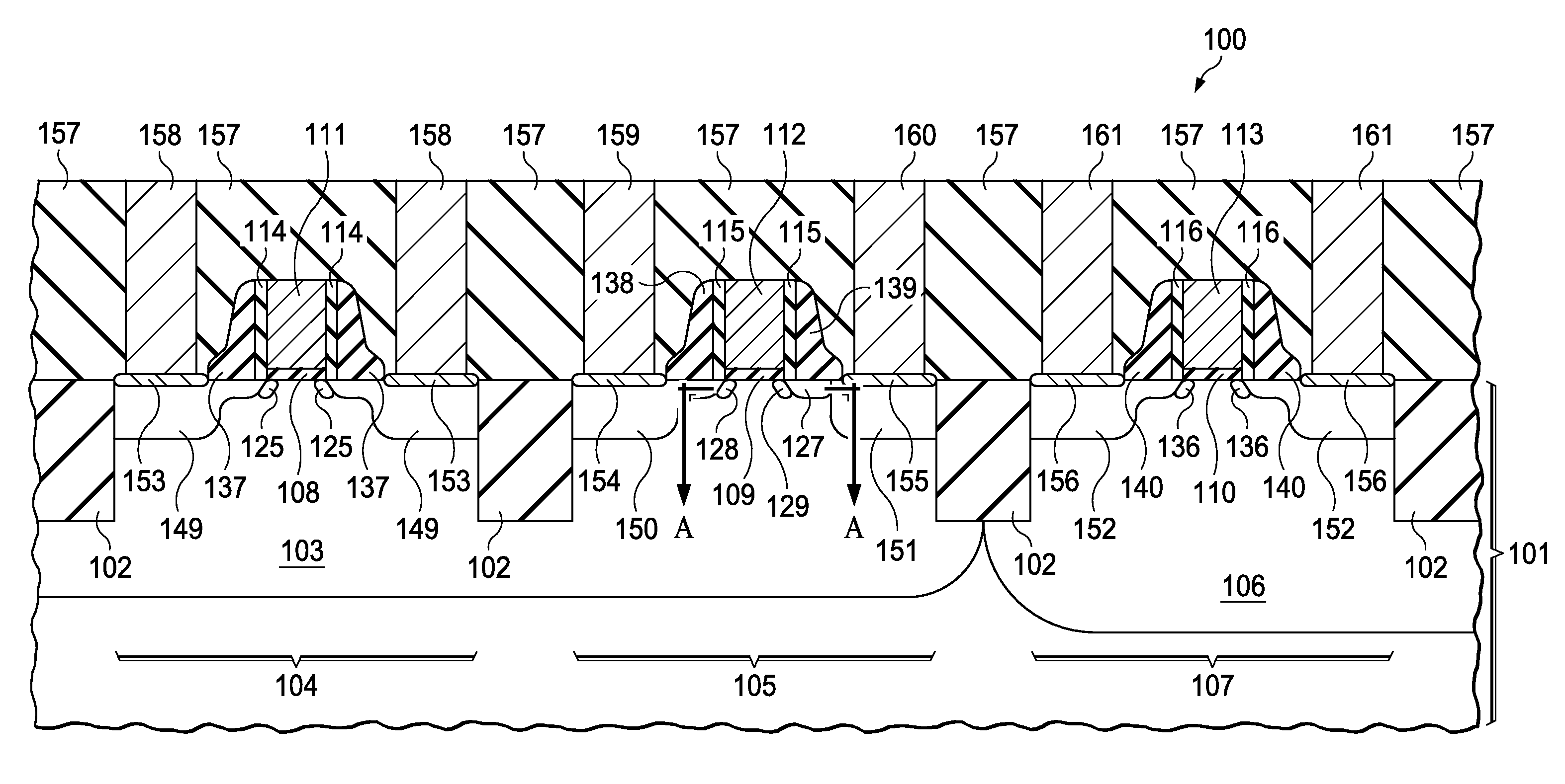 Quantum electro-optical device using CMOS transistor with reverse polarity drain implant
