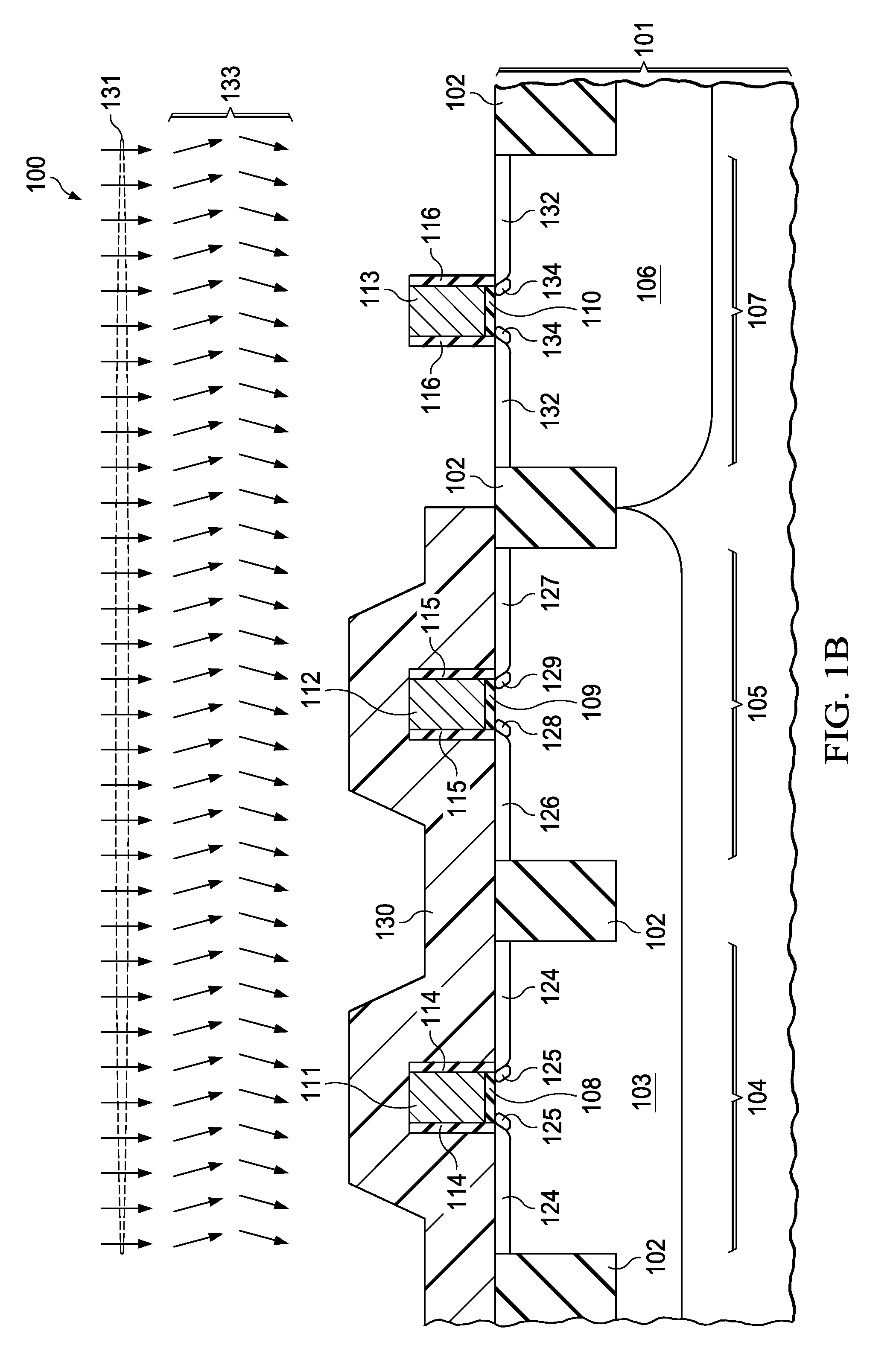 Quantum electro-optical device using CMOS transistor with reverse polarity drain implant