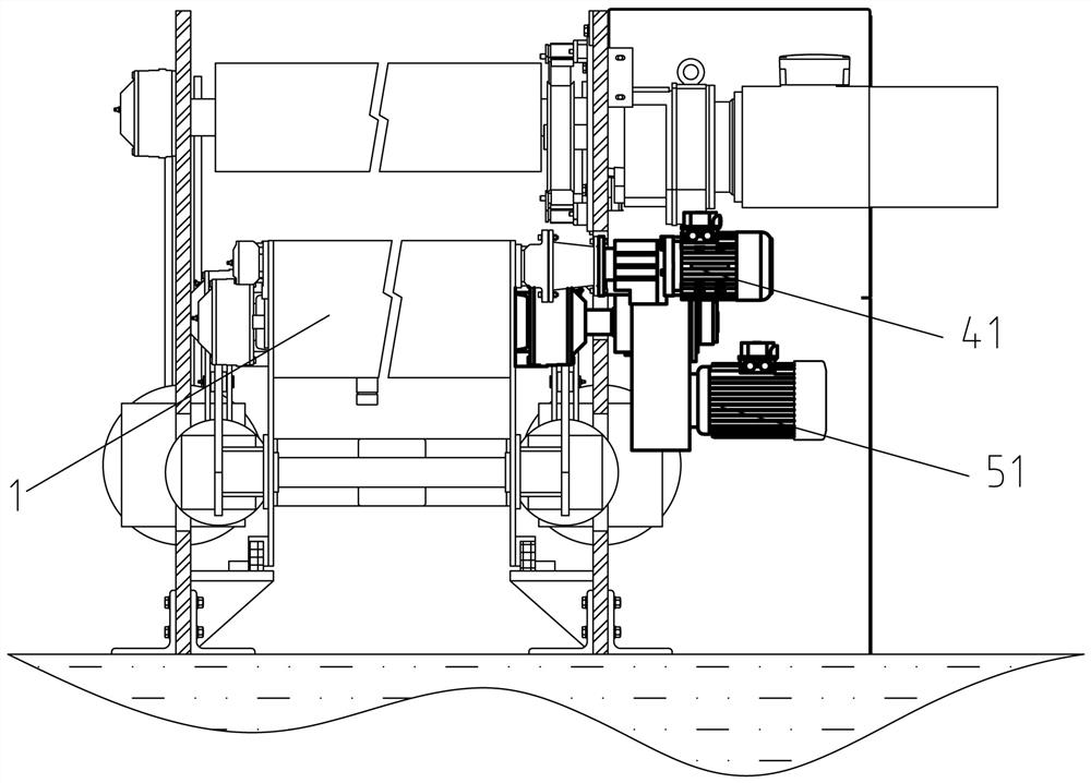 High-efficiency double-carrying mechanism of continuous open-width cold-batch dyeing/bleaching pad