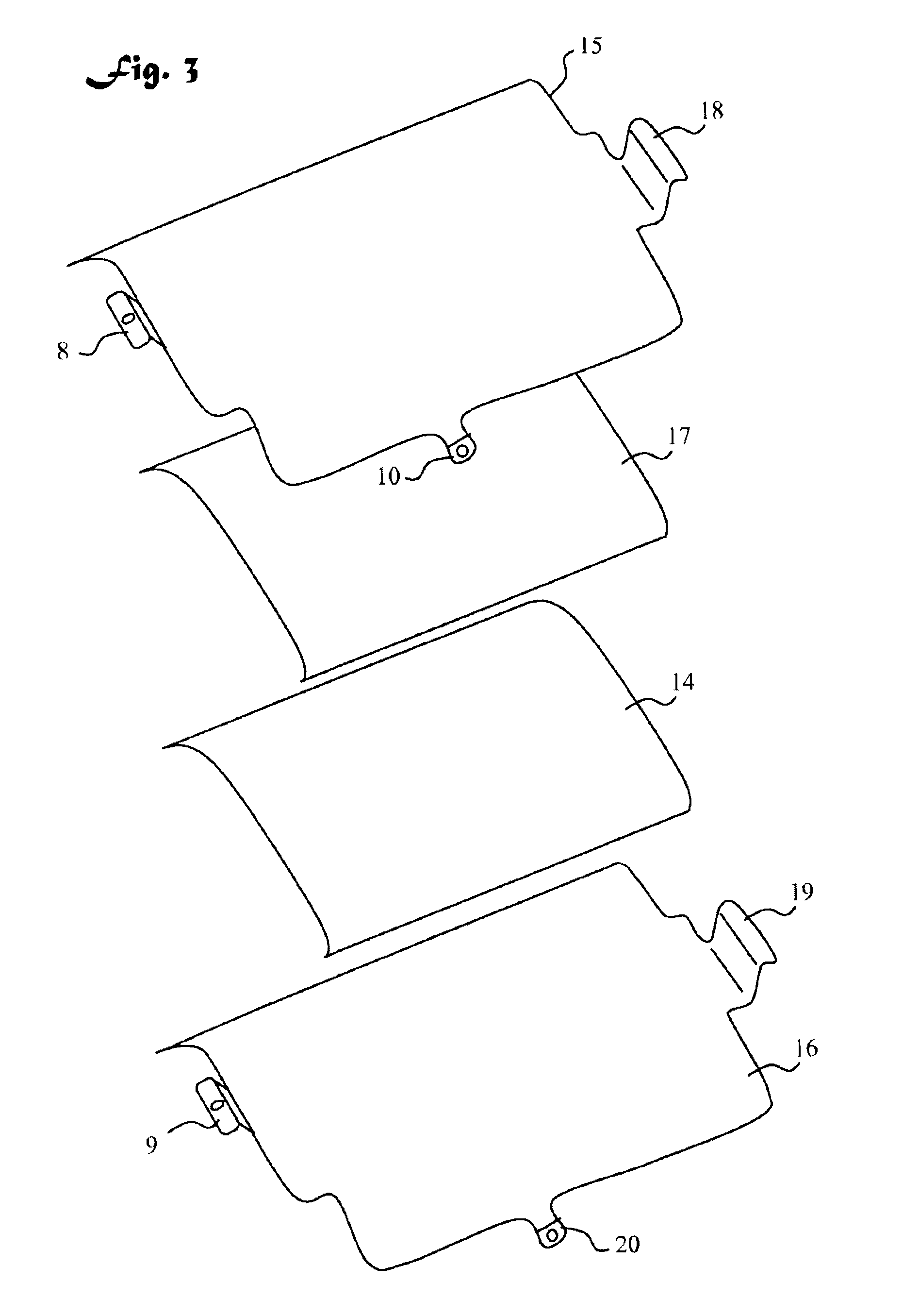 Device for protecting a space adjacent to a magnetic source, and method for manufacturing such a device