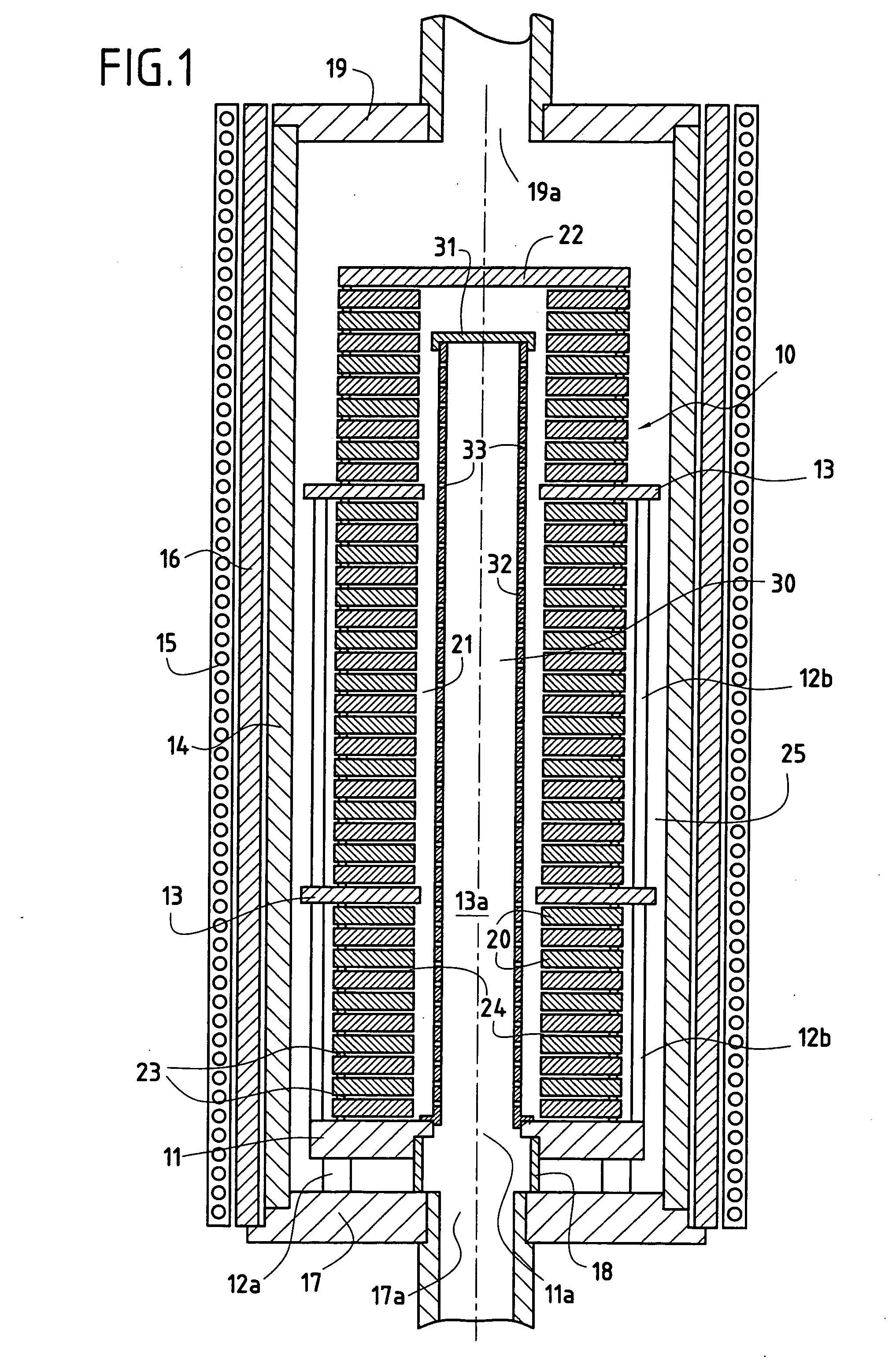 Method and installation for the densification of substrates by means of chemical bapour infiltration