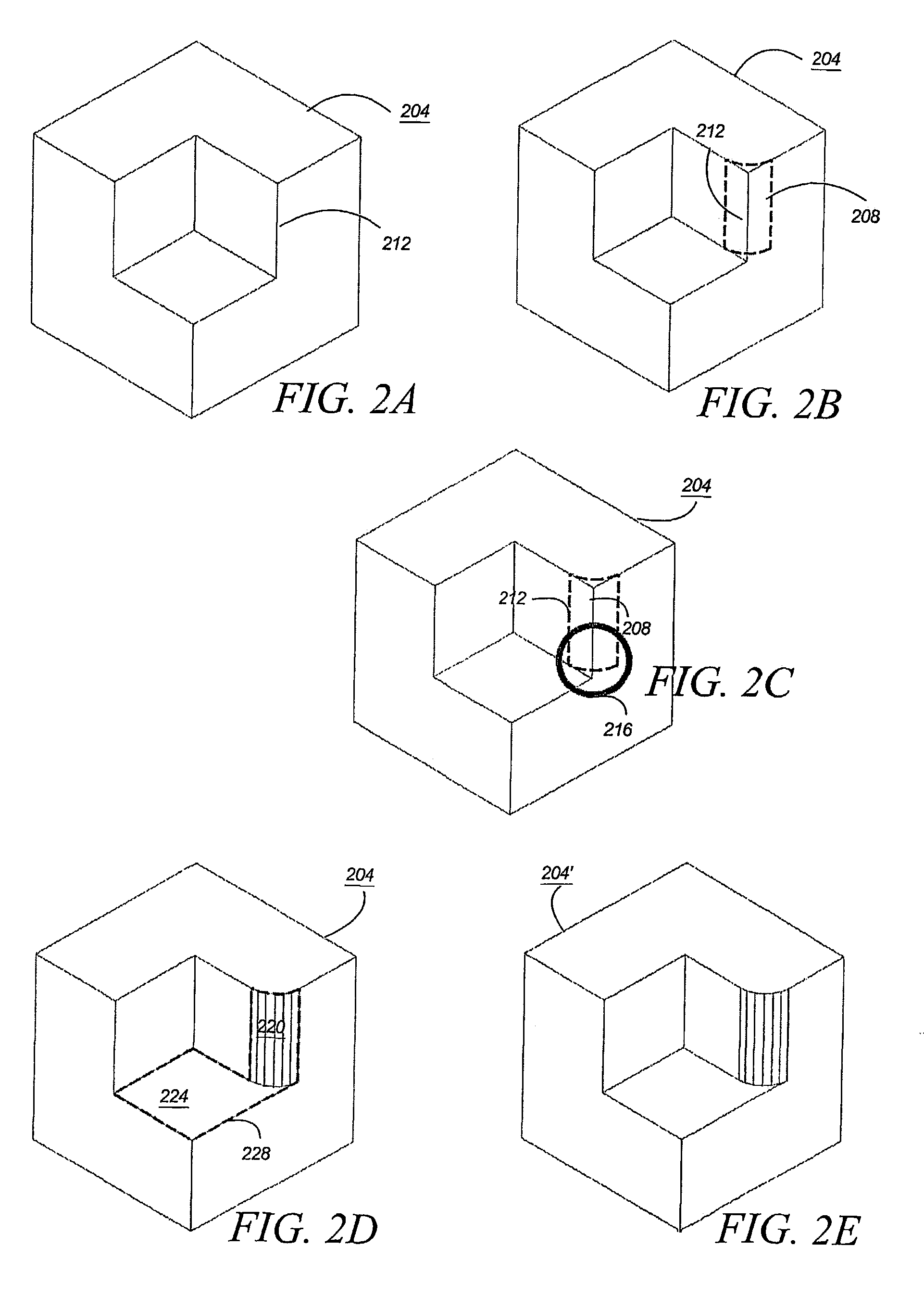 Boundary representation per feature methods and systems