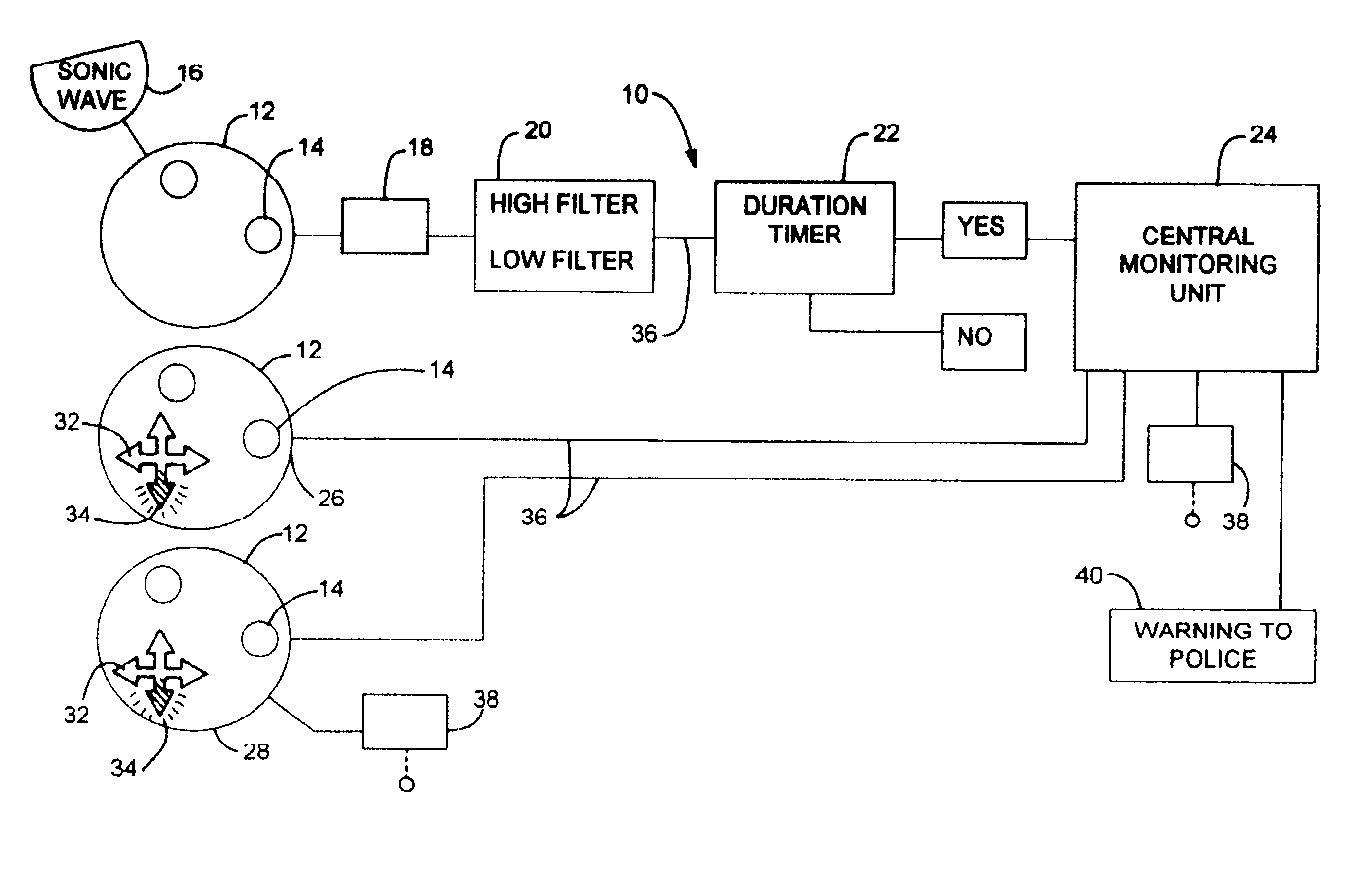 Firearm discharge detection device and warning system