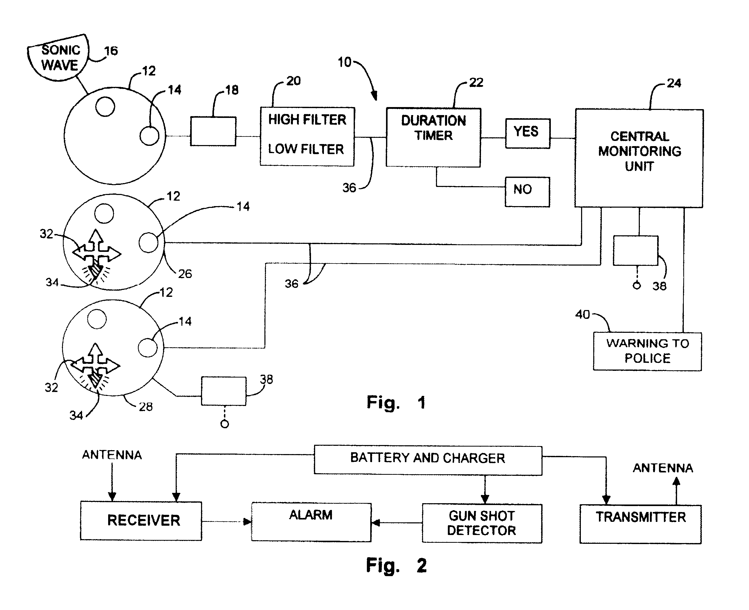 Firearm discharge detection device and warning system
