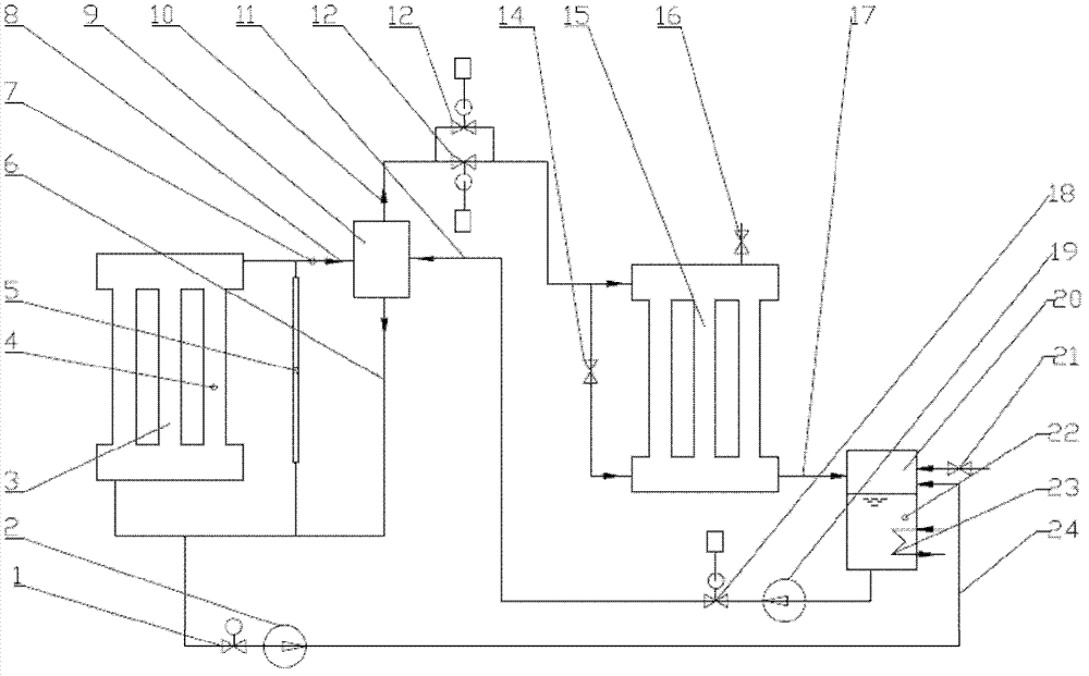 Branch control phase inversion heat exchange system and method based on vapor-liquid heat exchanger